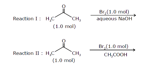 After completion of the reaction (I and II), the organic compound(s) in the reaction mxitures is (are)