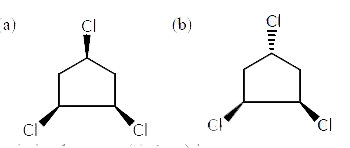 If a molecule contains one carbon atom carrying four different groups it will not have a plane of symmetry and must therefore be chiral. A carbon atom carrying four different groups is a steregoenic or chiral centre. A structure with a plane of symmetry is achiral and superimposable on its mirror image and cannot exist as two enantiomer. A structure without a plane of symmetry is chiral and not superimposable on its mirror image and can exist as two enantiomer.      Relation between (a) & (b) is