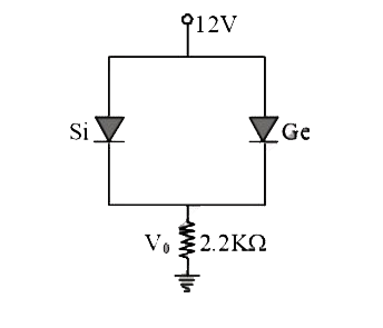 In the circuit shown in figure, Voltage V0 is–
