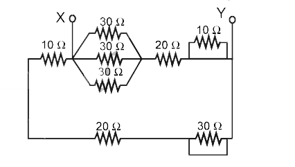 Net resitance between X and Y is –