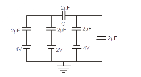 Find voltage across capacitor C1.