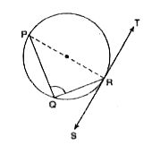 दी गई आकृति में angle PQR का मान होगा-