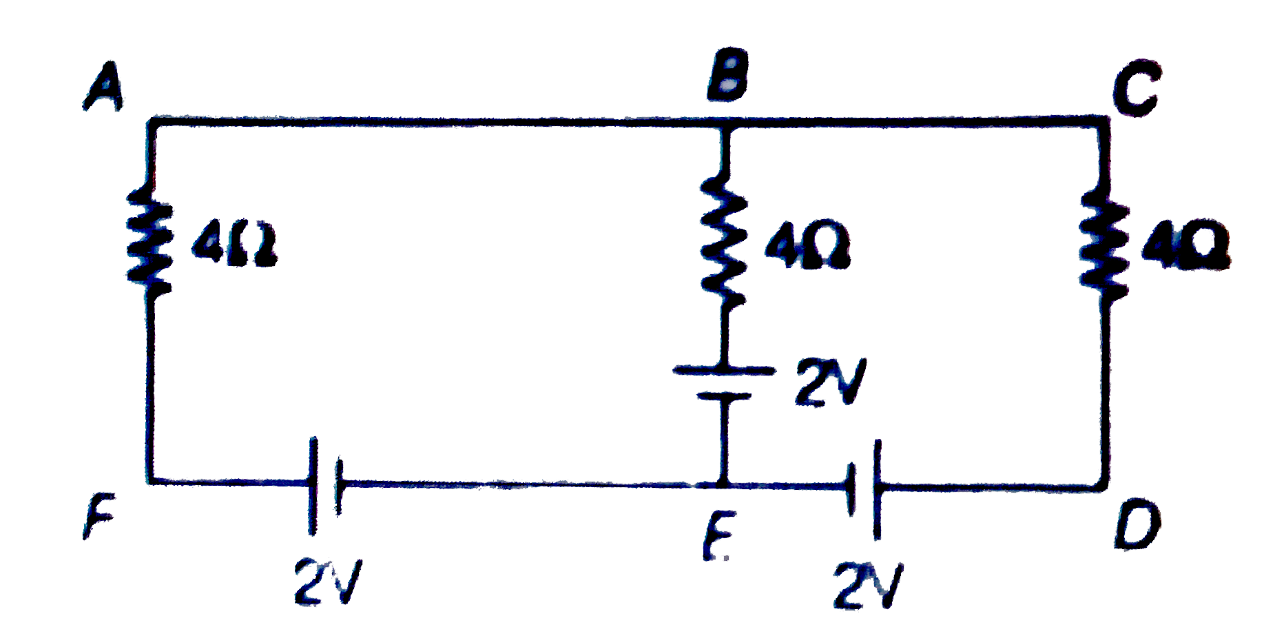 In the circuit shown in figure