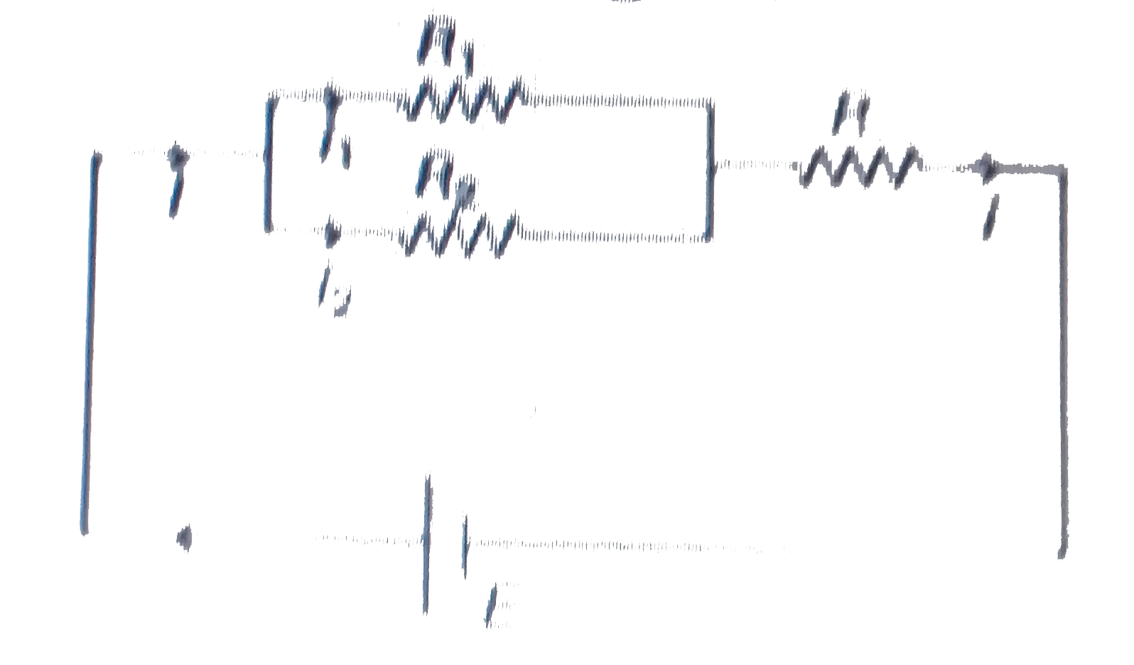 In the circuit shown in figure, the ratio