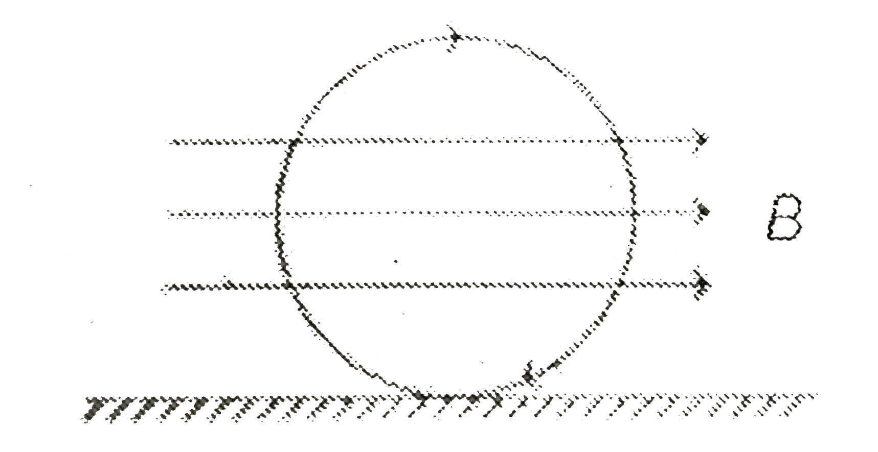 A conducting ring  of mass  2 kg  and radius 0.5 m is  palced on  a smooth  horizationl  plante  . The    ring carries a  cuurent i=4 A.  A horizationtal   magnetic  field B=10  T is  initinal  angular  acceleration  of the  ring  will be