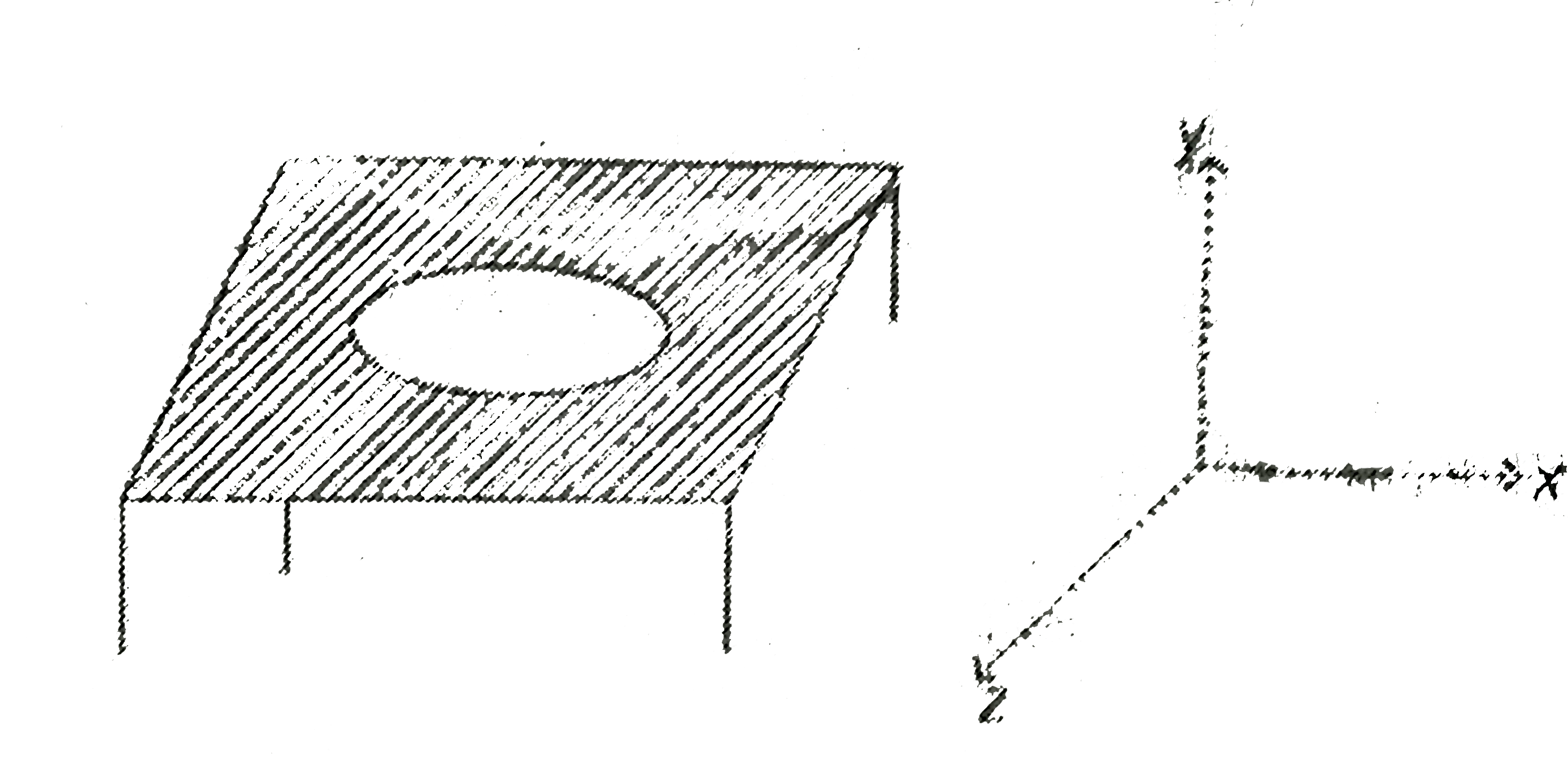 A uniform conducting ring of mass pi kg and radiius 1m is kept on a smooth horizontal table, A uniform but time varying magnetic field T is present in the region where is in second and the positive y-axis is in vertically upward direction, (g=10m//s^(2)). Resistance of the ring in 2Omega.      Heat generated in the rings up to the instant when rings starts toppling is