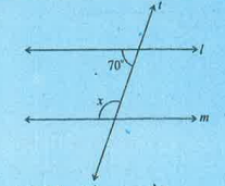 यदि l||m, तो x क्या है?