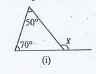 निम्नलिखित आकृतियों में अज्ञात बाह्य कोण x का मान ज्ञात कीजिये।
