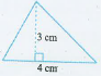 निम्न में से प्रत्येक त्रिभुज  का क्षेत्रफल ज्ञात कीजिये :