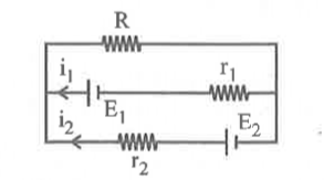 Which one of the following equations is the correct equation for the electrical circuit shown in the figure ?