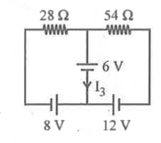 Consider the circuit shown in the figure. What is the value of the current I(3) ?