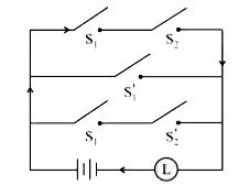 Express the following circuits in the symbolic form. Prepare the switc