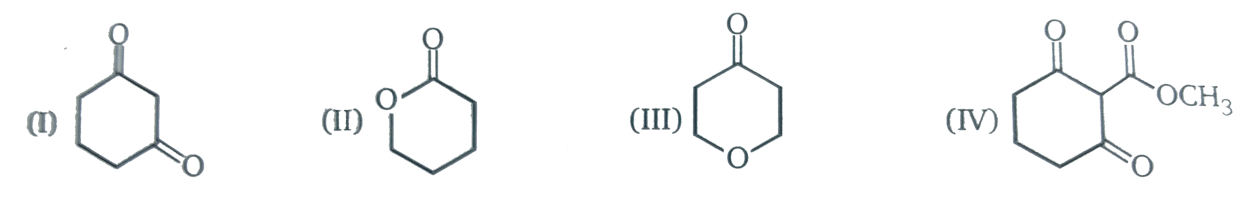 Arrange the following in increasing order of their acidic strength.