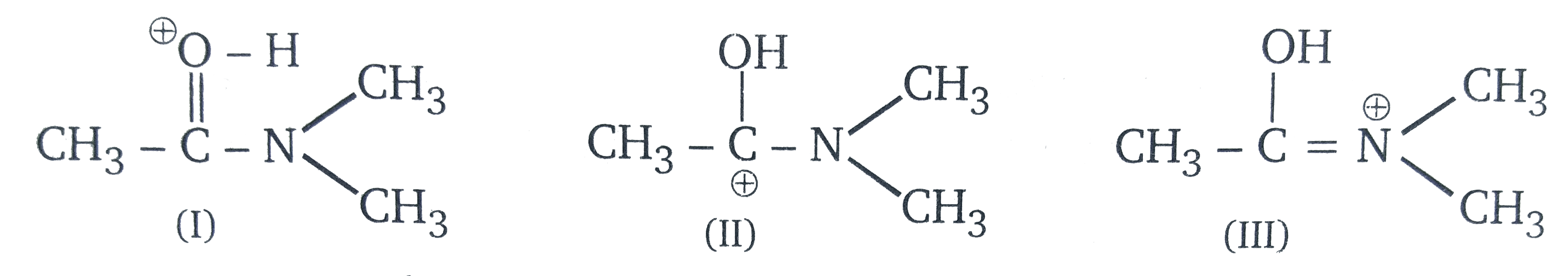 The correct stability order of the given conanical structures is :