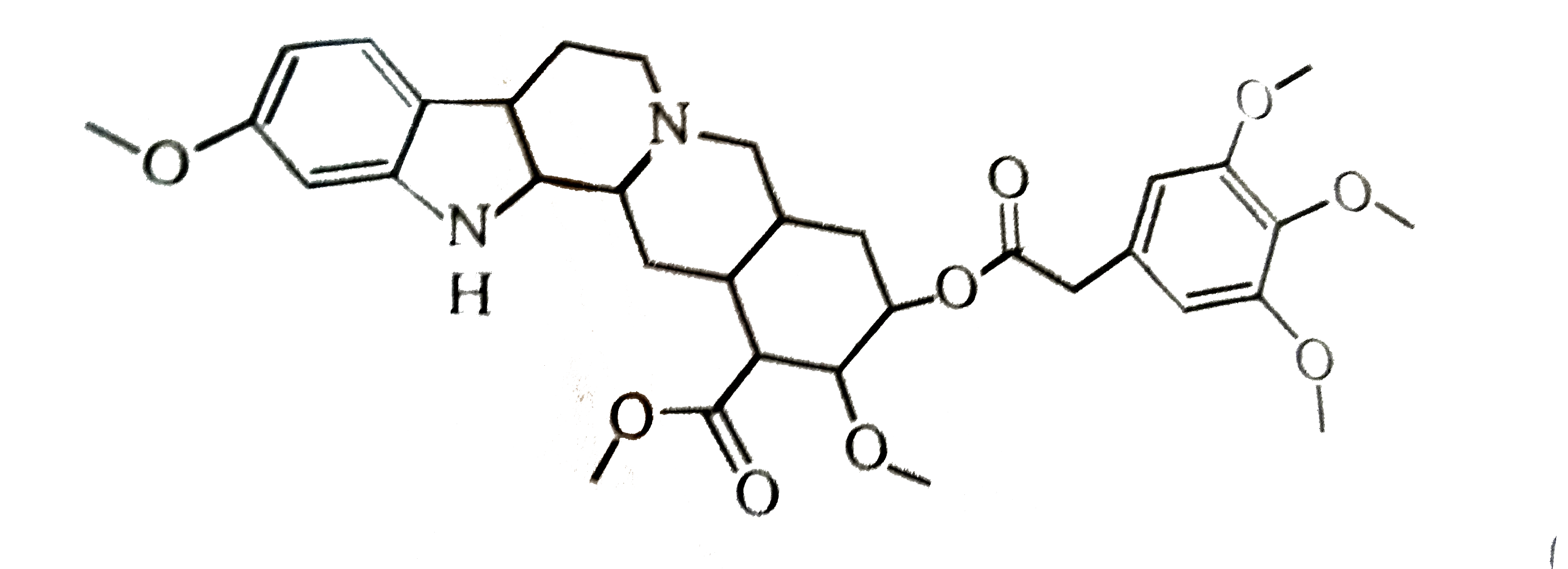 How many chiral carbons are therre in Reserpine (an antipsychotic durg) ?