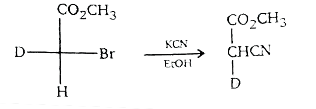 The configurrtions of the reactant and the product in the following reation ,respectively are: