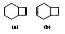 Compare the stabilites of the following alkenes