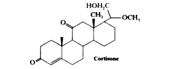 The functional groups in cortisone are