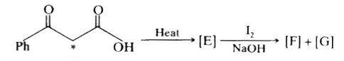 In the following reaction sequence, the correct structures of E, F and G are