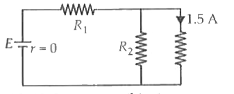 In the current, R(1) = R(2). The value of E and R(1) are  (E - EMF, R(1) - resistance)