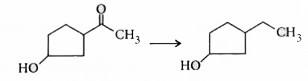 The appropriate reagent for the following transformation is