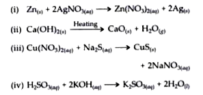 Classify each of the following reactions.