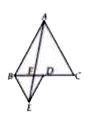 In figure, ABC and BDE are two equilateral triangles such that D is the mid-point of BC. If AE intersects BC at F, show that       ar(DeltaBDE) = 1/2 ar(DeltaBAE)