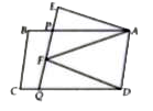 In the given figure, ABCD and AEFD a re two parallelograms.      (ar(DeltaAPE))/(ar(DeltaPFA)) =