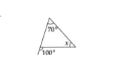 Find the value of the unknown interior angle x in the following figures :