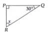 Find the value of unknown x in the following diagrams :