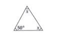 Find the value of unknown x in the following diagrams :