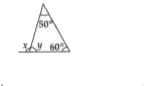 Find the values of the unknown  x and y in the following diagrams :