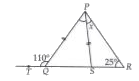 In the given figure , PQ = PS . The value of x is