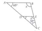 Find the value of x in the following figure .