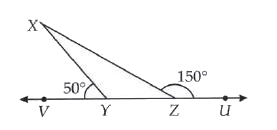 In the given figure , the two exterior angles are given .Find angleYXZ.