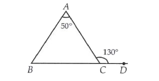 Assertion : In DeltaABC, measure of angleABC