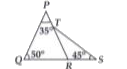 In the given figure , find angle PTS.