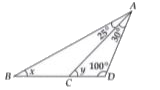 Find the value of the unknown variables in the figure given below .