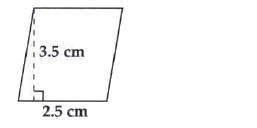 Find the area of each of the parallelogram: