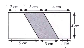 What is the area of the shaded parallelogram in the give figure ?