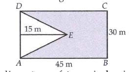 Find the area of the shaded region.