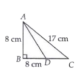 In triangle ABC, as shown in find the area of triangle ABC.