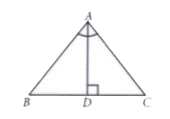 AD is the bisector of angleA  such that AD bot BC. Then, find out whether triangleABC  is an isosceles triangle or not? Give appropriate reason.
