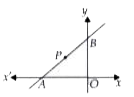 In the given graph, line APB meets the x-axis at A and y-axis at B. P is the point (-4, 2) and AP : PB = 1 : 2. Find the coordinates of A and B respectively.