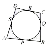 In the given fig, quadrilateral ABCD is circumscribed touching the circle at P, Q, R and S. If AP= 6 cm, BP= 5 cm, CQ= 3 cm and DR =4 cm, then perimeter of quadrilateral ABCD is