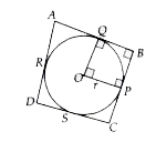 In the given figure a circle in inscribed in a in a quadrilateral ABCD in which angleB=90^@. If AD =23 cm, AB=29 cm, BC =25 cm and DS=5 cm, then match the lists