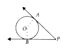 In the figure, O is the centre of the circle, PA and PB are tangent segments. Show that the quadrilateral AOBP is cyclic.