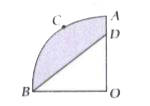 In the figure, OACB is quadrant of a circle with centre O and radius 3.5 cm. If OD = 2 cm, find the area of the       Shaded region.