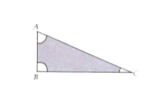 With vertices A,B and C of a triangle ABC as centres, arcs are drawn with radii 5 cm each as shown in figure.   If AB = 14 cm, BC = 48 cm and CA = 50 cm, then find the area fo the shaded region.  (