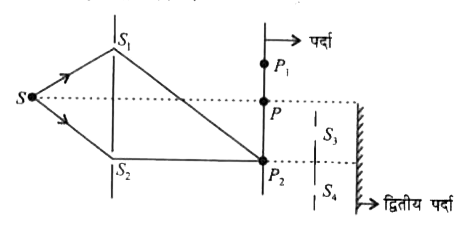 चित्र दर्शाता है कि झिरियों S1, S2 के साथ मानक दो झिरी व्यवस्था (Standard two slit arrangement) हैं। P1 तथा P2, P के प्रत्येक ओर दो निम्निष्ठ बिन्दु हैं। पर्दे पर P2 पर एक छिद्र है तथा P2 के पीछे S3, S4 झिरियों के साथ एक द्वितीय 2-झिरी व्यवस्था है तथा उनके पीछे द्वितीय पर्दा है।